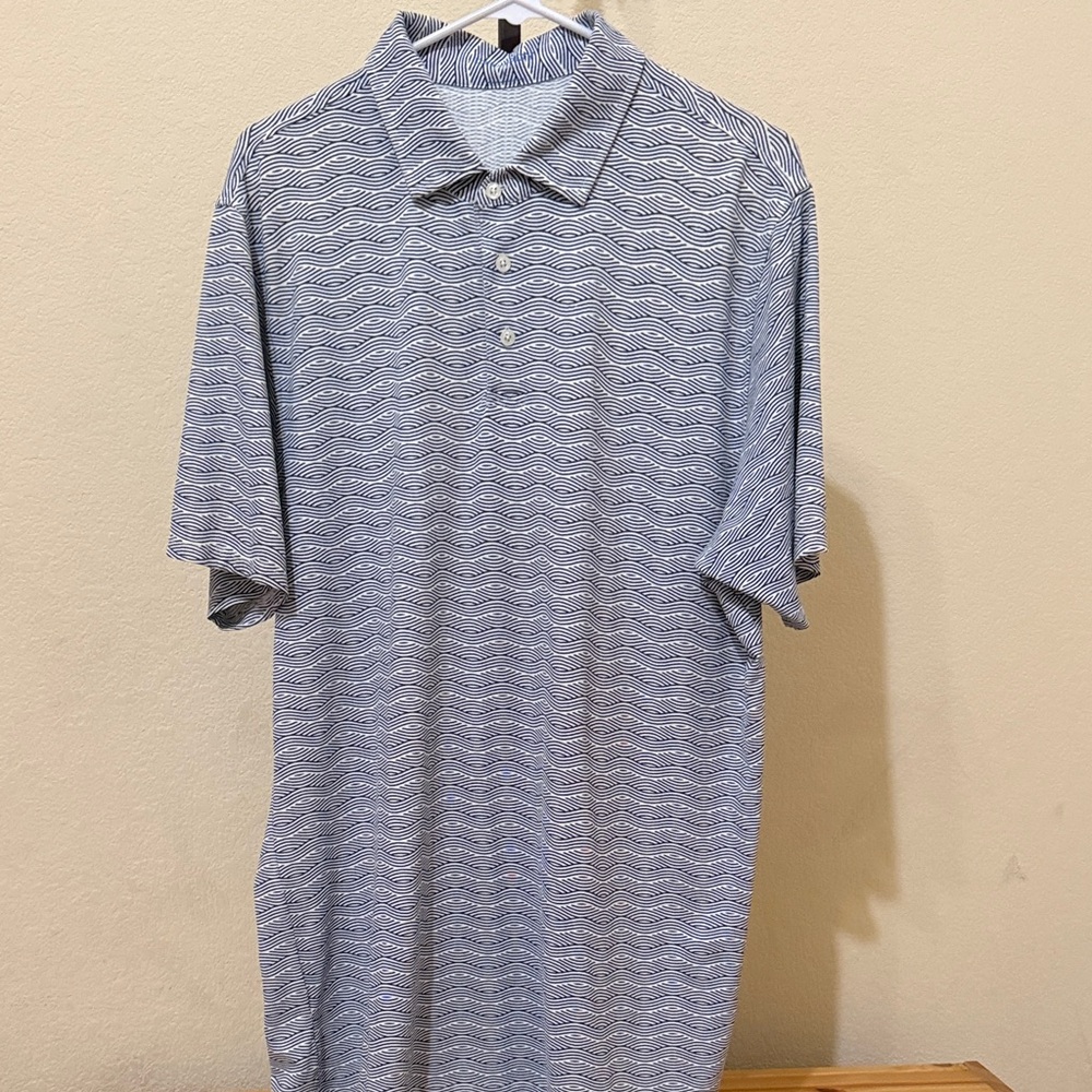 Draddy Sport Men's Blue Patterned Polo Shirt
